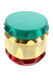 50 mm SharpStone metal grinder with rasta color design for retail accessory shelves