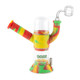 Rasta Ooze hybrid water pipe configured with quartz banger attachment and clear glass filtration chamber