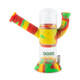 Rasta Ooze hybrid water pipe body shown without top attachment featuring silicone exterior and clear chamber