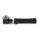 Black Ooze Piper 2-in-1 silicone and glass hand pipe with hex-pattern grip and clear glass bowl insert