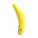 Side view of yellow Ooze Peel banana battery showing curved body and Type-C charging port