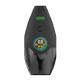 Ooze Hover concentrate vaporizer in lavender with illuminated digital screen showing battery and voltage indicators