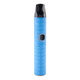Blue Ooze Pinch dry herb vaporizer with textured body, black mouthpiece, and compact portable design