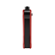End view of red Ooze Hinge Flick 510 battery showing compact hinge mechanism and slim pocket-friendly profile