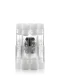 Seven clear GRAV glass joint cartridges with white caps grouped inside a transparent carrying tube