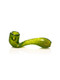 Green GRAV Mini Bubble Trap Sherlock shown from the side with a compact flat-sitting profile
