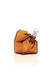 Amber GRAV Milk Carton Pocket Bubbler shown at an angle with clear 10 mm cup bowl and peaked glass top