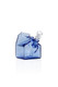 Compact  cobalt blue GRAV Milk Carton Pocket Bubbler shown from an angled product view with included cup bowl