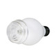 Lightbowlb Peak glass top with a rounded white upper chamber and compact replacement-top format