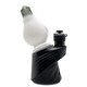 White lightbulb-style Peak glass attachment displayed upright with its compact 4.6-inch profile
