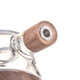 Close-up of the lathed walnut end accent surrounding the Base Camp pipe’s front carb