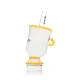 Hemper teacup-themed Peak glass top highlighting its sculpted novelty silhouette
