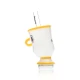 Hemper Peak glass top with whimsical Tea Cup collection styling for accessory displays