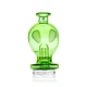 Alien-themed Puffco Peak glass top shown from a final alternate angle against white