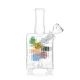 Hemper Mile High borosilicate glass bong shown from an angled side view with suitcase-inspired styling