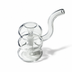 NWTN Bolla glass bubbler in Clear showcasing transparent borosilicate glass and a compact sculptural profile.