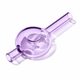Orchid NWTN Bolla glass hand pipe featuring a translucent purple finish with a rounded bowl and straight mouthpiece.
