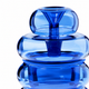 Close-up of the Lapis NWTN Bolla Gravity Bong highlighting the rounded upper chamber, integrated glass bowl, and silicone gasket.