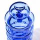 Close-up of the Lapis NWTN Bolla Gravity Bong highlighting the integrated glass bowl and rounded borosilicate glass top chamber.