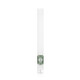 Single white HEMPER king size paper roll with green branded band and clear glass tip at the end