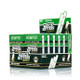 HEMPER Natural Quick Hitters + Dugout 12-pack display with green retail boxes and individual hitters visible
