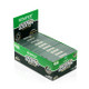 HEMPER Natural Brown Papers & Glass Tips 20-pack display with green-and-black branded packaging