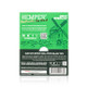 Back of HEMPER Natural Brown display packaging with product information, barcode, and warning panel