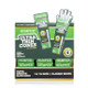 Front view of HEMPER Ultra Thin 1 1/4 Classic White six-pack cones in 24-pack retail display