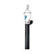 Side view of Sip-N-Dip Pivot Top installed on a black handheld device with attachment visible at rear