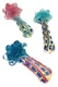 Three 4.5" color-changing glass spoon pipes with colorful striped stems, frit bowls and raised clear glass marbles