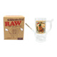 RAWktoberfest Prost & Smoke Stein beside brown limited-edition retail box with RAW branding and product illustration