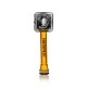 Hemper Medieval Warhammer glass hand pipe viewed from the hammer end with amber branded handle below