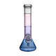Front view of BigFun! Sorbet tricolor bong with pink and purple neck, blue base and clear joint