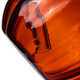Close-up of Jack O'Ripper orange glass chamber showing the internal downstem near the bottom of the bubbler