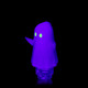 Opposite UV angled view of MJ Arsenal Specter Pivot Top showing purple ghost body, raised arms, and glowing green eyes