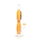 Side view of Hemper Donut XL water pipe showing the stacked donut profile, clear base and projecting bowl