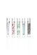 Five clear GRAV Patterns tasters with zodiac symbols, starbursts, skeletons, stripes, and leopard-print graphics.