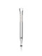 Upright GRAV quartz vape straw with a white logo, tapered tip, and clear marble on the side.