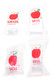 head-shop supplies clear Apple Bag bundles four-pack, white background highlighting 1010 and 1515 sizes