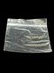 Single 4" × 4" clear plastic baggie, front view for smoke shop packaging and small-item organization