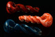 Twisted Frit Glass Pipe - P259