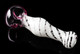 Pink and White Glass Pipe - P372