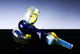 Large Gold Fumed Hammer Bubbler - B329