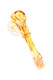 Alternate 5.5" color-changing hammer bubbler showing striped glass accents and compact hammer shape