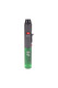Single Eagle PT132P pen torch lighter for wholesale, green translucent tank; front view with flame-lock slider and nozzle.