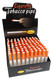 Large ceramic cigarette bat display with white and orange ceramic bats, countertop wholesale accessory assortment