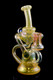 (US Made) Dual Uptake Floating Recycler Dab Rig (No Bowl) - MGS7