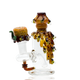 US-made beehive-themed glass nano rig displaying miniature beaker shape and stemless arm