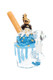 Cookie Monster Sundae Nano Rig with blue dessert-themed glass details and matching bowl