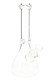 Clear 12.5" beaker water pipe, 9 mm thick glass with ice pinch; wholesale-ready counterpiece